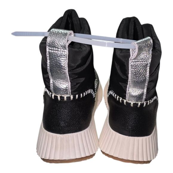 Dolce Vita Womens Devlin Sneaker Puffer High Top Platform Nylon Black Zip Size 9 - Picture 7 of 10